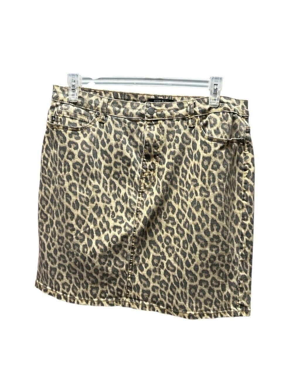 Judy Blue Animal Print Mini Skirt Length 20” Waist 38”